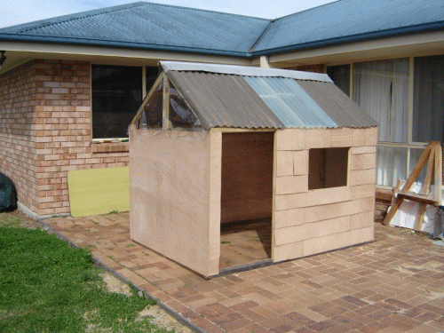 Homemade Cubby House