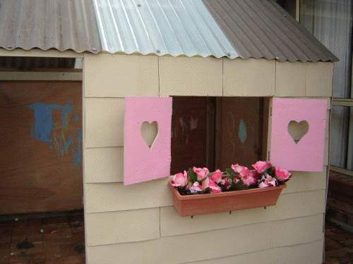 Homemade Cubby House
